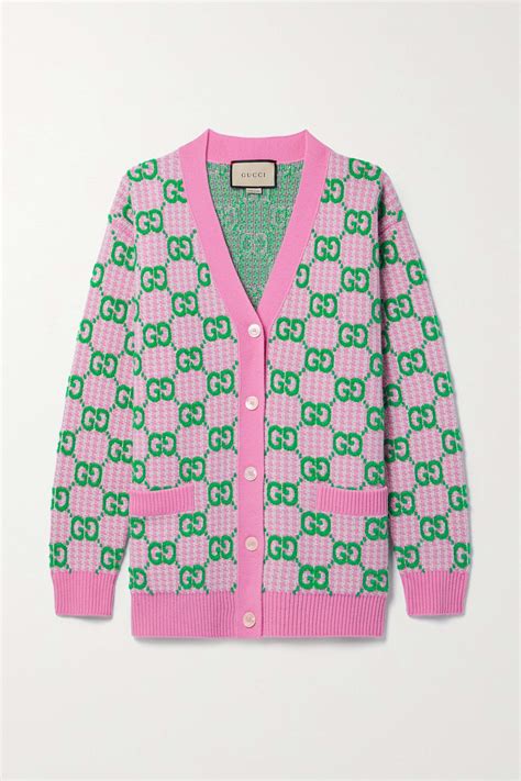 gucci green cardigan male